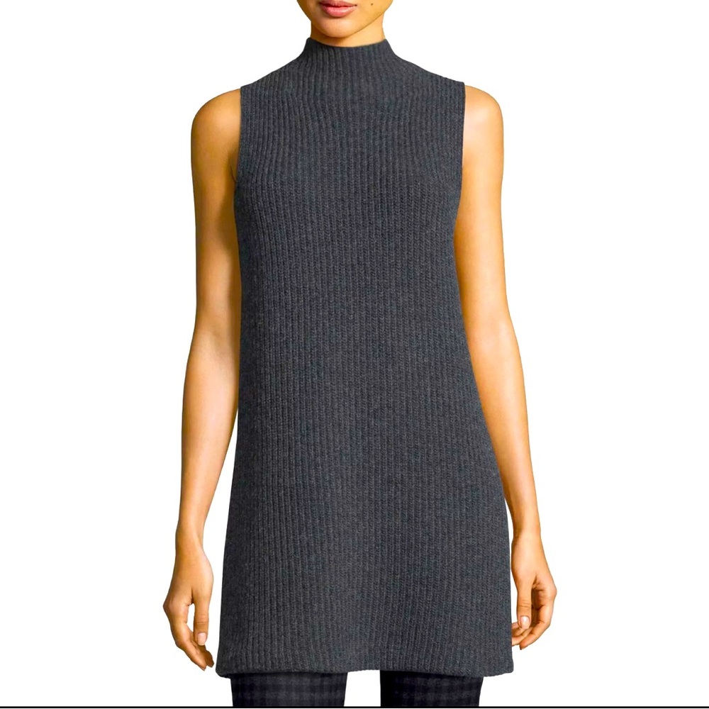 Theory Mock-neck Sleeveless Sweater